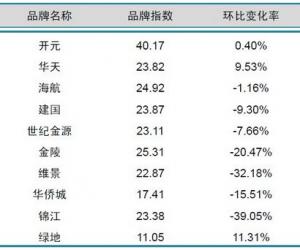 2014年4月中国酒店业国内高端品牌发展报告